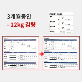 3개월동안 -12kg 감량 사례