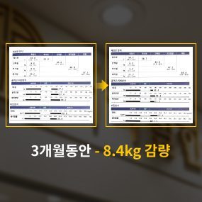 3개월동안 -8.4kg 감량 사례