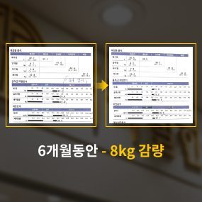 6개월동안 -8kg 감량 사례