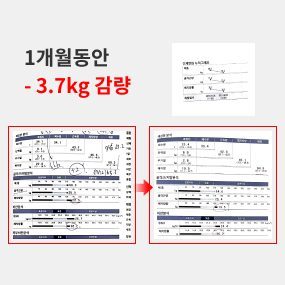 1개월동안 -3.7kg 감량 사례