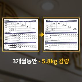 3개월동안 -5.8kg 감량 사례