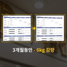 3개월동안 -6kg 감량 사례
