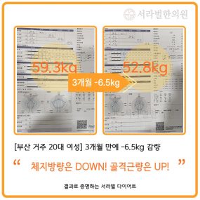 [부산 거주 20대 여성] 3개월간 -6.5kg 감량