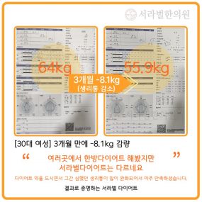 [30대 여성] 3개월간 -8.1kg 감량